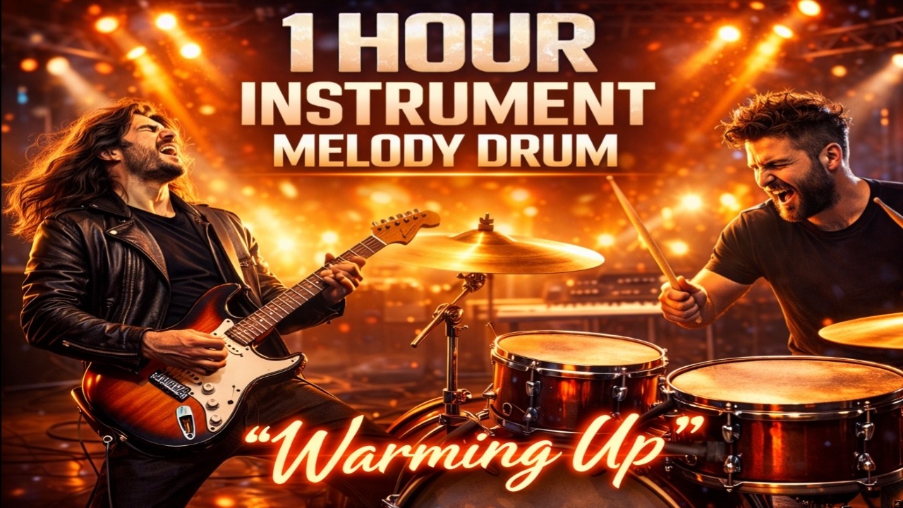 1 HOUR INSTRUMENT MELODY DRUM Warming Up