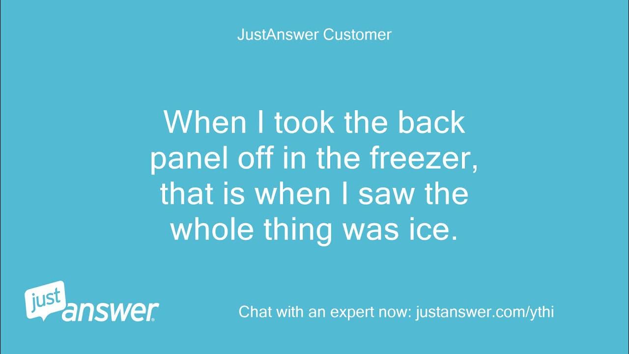 My whirlpool freezer is frosting up. Need help! YouTube