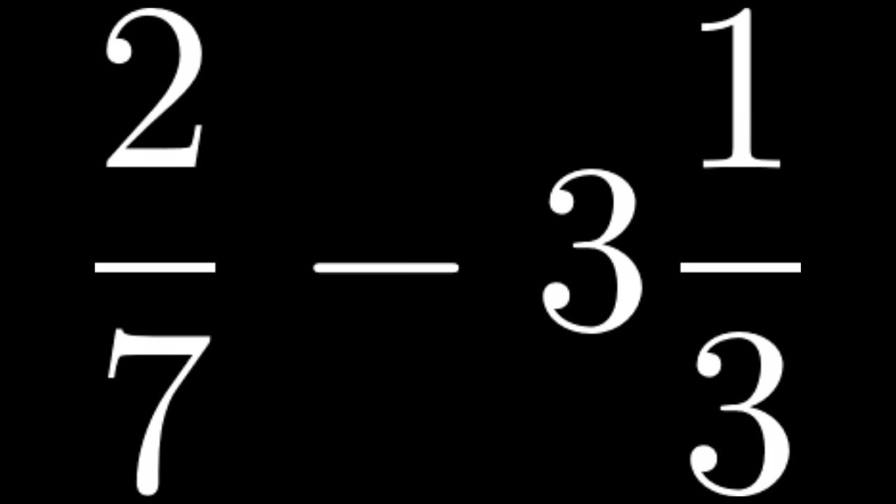How To Subtract A Mixed Number From A Proper Fraction YouTube How To Subtract A Mixed Number From A Proper Fraction YouTube