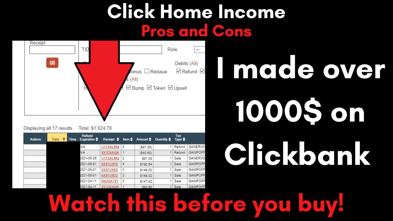 Click Home Income V2.0 Full review with Bonuses | Pros and Cons of ...