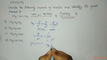 Consider the following sequence of reaction and identify the final product (Z). CH_3-CH=CH_2over...