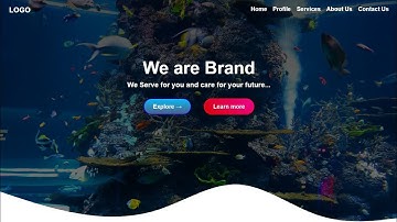 Homepage with wave using html and css responsive | designed website banner wave curvy | code with dk