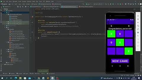 Крестики-нолики на Java в Android Studio. Урок 16. Добавляем настройки. Приложение закончено.