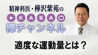 適度な運動量とは？【精神科医・樺沢紫苑】