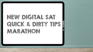 Digital SAT Reading & Writing Breakdown: All You Need for 800 in 1 Video!