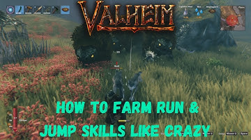 Two unorthodox ways of farming run & jump skills | Valheim hack #5