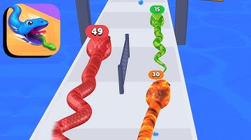 Snake Run Race ​- All Levels Gameplay Android,ios (Levels 55-58)