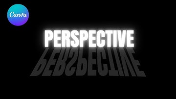 Canva Tutorial: Perspective Text Shadow Effect