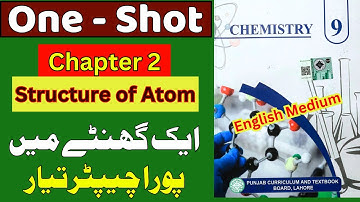 9th Class Chemistry Chapter 2 | Structure of Atom One Shot Complete | English Medium | New Book