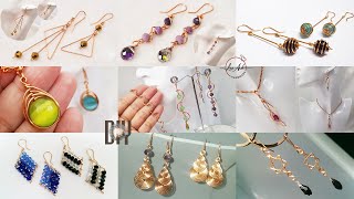 Jewelry Making For Beginners 9 Simple Earrings Use Copper Wire And Beads