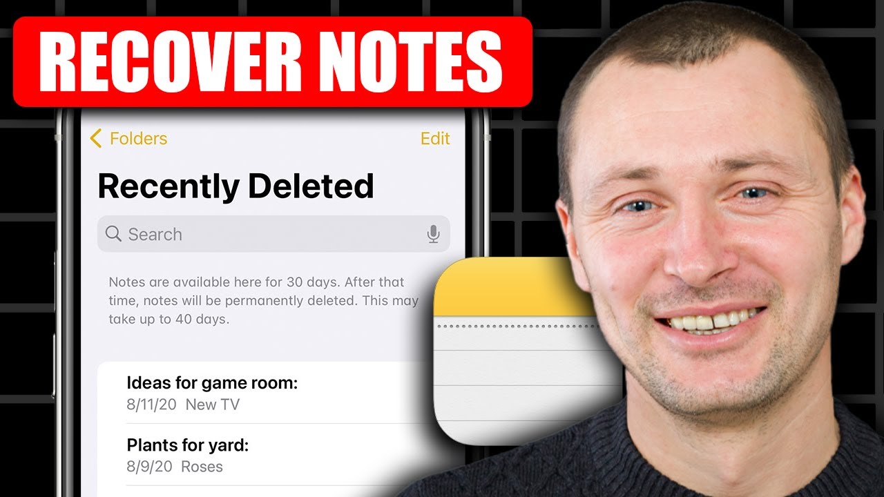 How To Recover Deleted Notes On Any iPhone - YouTube
