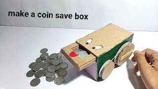 Make An Amezing Personal Coin Saving Bank with cardboard