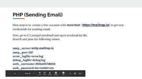 Send email from PHP script with localhost (XAMPP, MAMP, WAMP server) and mailtrap