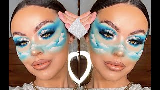 BABY BLUE CLOUDS MAKEUP TUTORIAL | REBEKAH ELLER