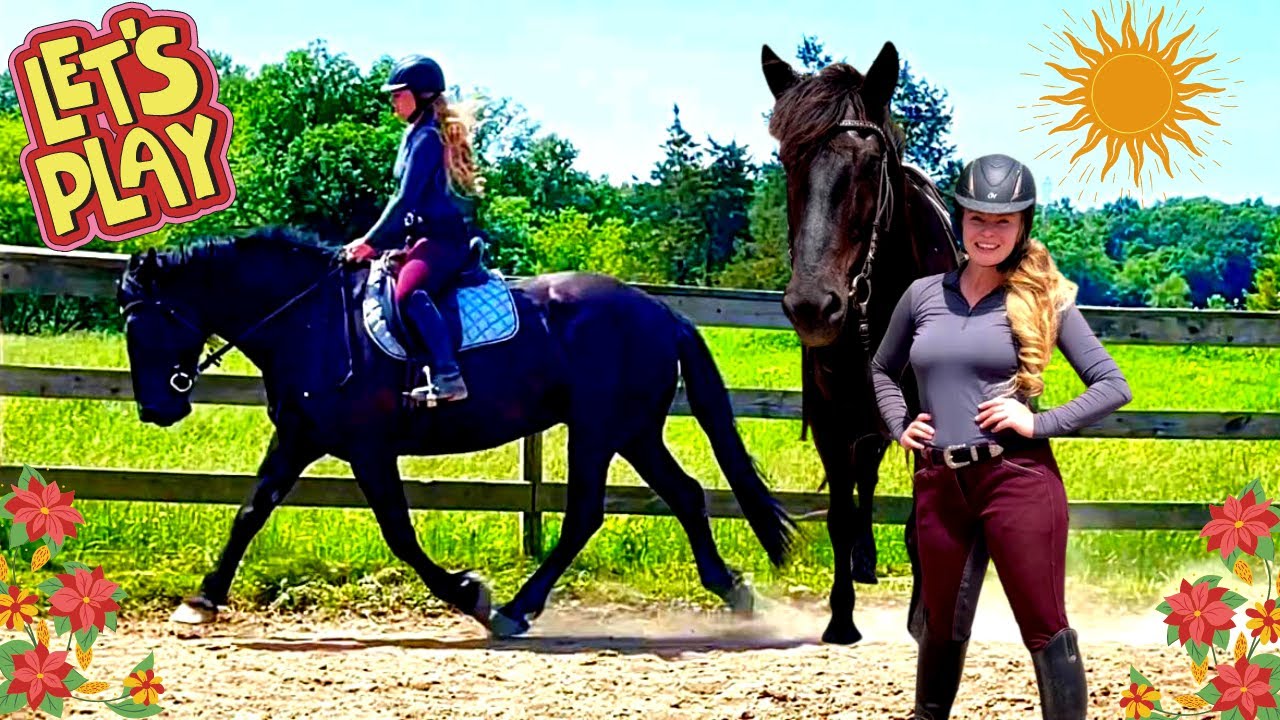 RIDING MY MAJESTIC CANADIAN HORSE!
