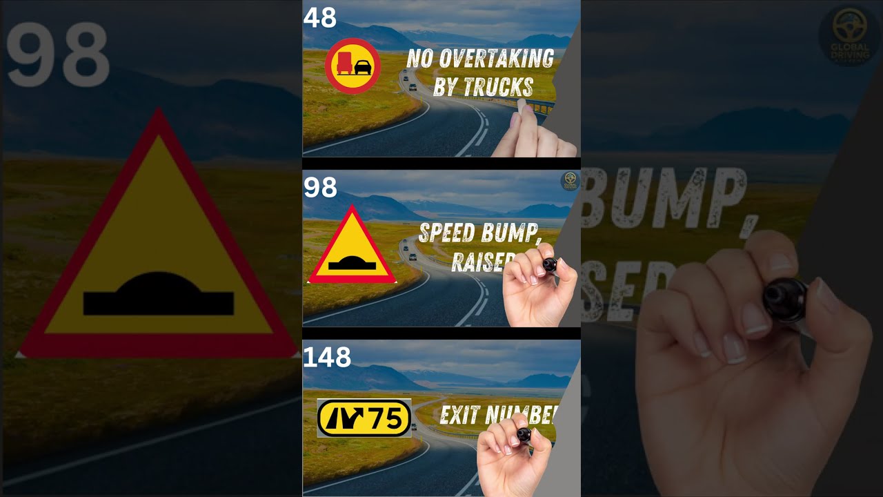 How to pass driving theory test in Sweden | sweden traffic signs | swedish driving theory test