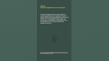 OWASP - Open Web Application Security Project - Security+