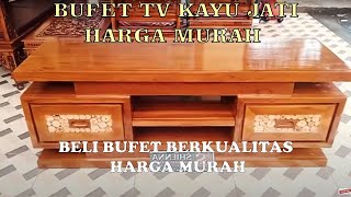Bufet TV, meja tv, meja tv murah, meja tv kayu jati murah