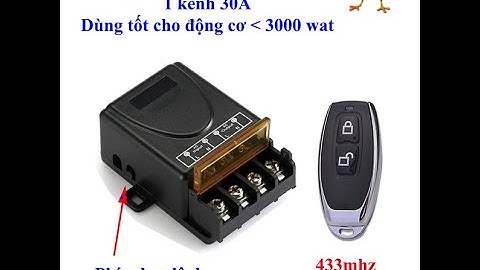 Điều khiển 220v  máy bơm từ xa 3000w -