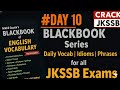 BLACK BOOK SERIES DAY 10 For All exams JKSSB | SSC | CDS | CAPF #jkssb #dailyvocab