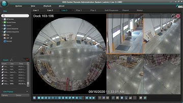 IDIS 12MP Fisheye Camera Demo in a Warehouse Setting