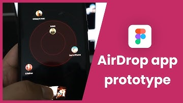 Building AirDrop like file sharing app | Figma