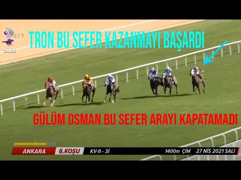 Tron Kv9. Gülüm Osman gene jokey hatası yüzünden 2. oldu