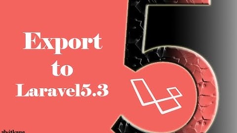 Export to pdf in laravel5.3