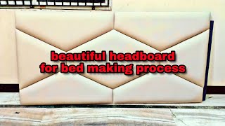 headboard for bed making tutorial beautiful design by zafar khan