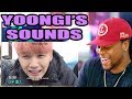yoongi's little sound effects | Reaction!!!