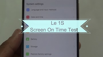 Le 1S Screen On Time Test
