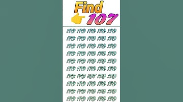 Find 👉 107 🤔 odd number puzzle || math reasoning puzzle || IQ level || number puzzle #mathematics