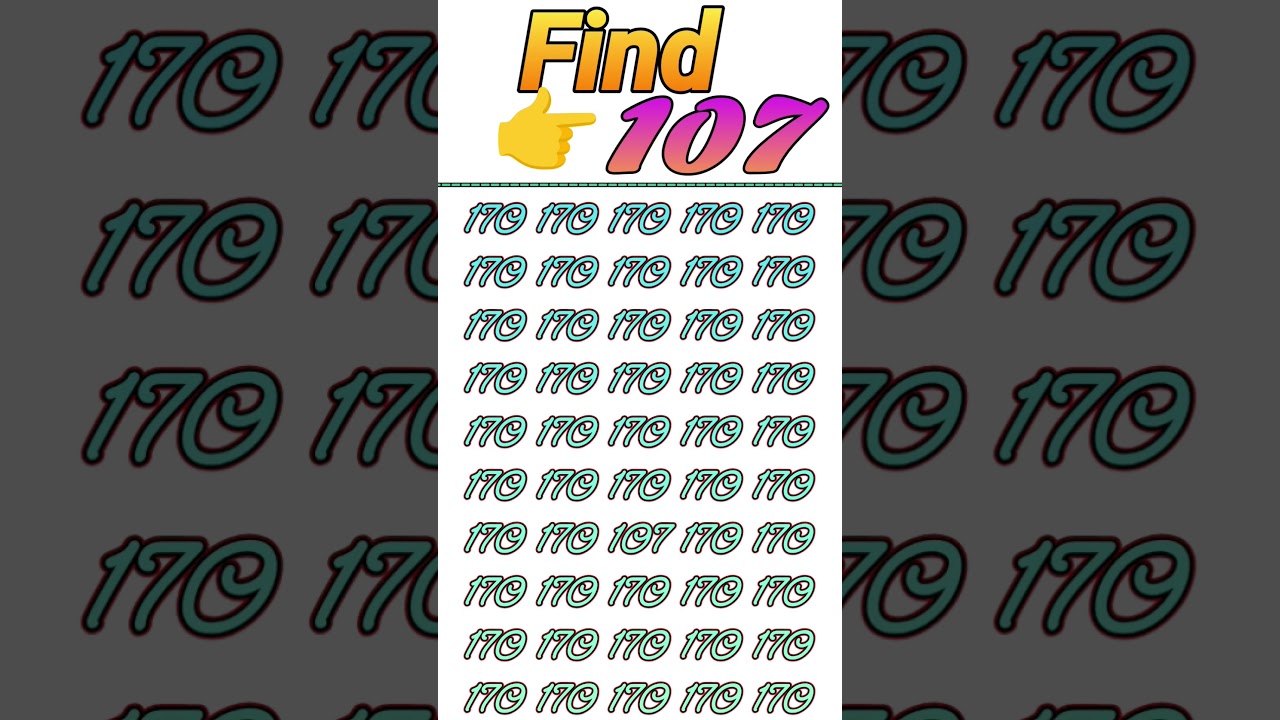 Find 👉 107 🤔 odd number puzzle || math reasoning puzzle || IQ level || number puzzle 