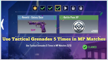 Call Of Duty Mobile Use Tactical Grenades 5 Times in MP Matches Task Complete