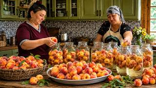 Preparing for Winter! We Made LOTS of Homemade Peach Compote