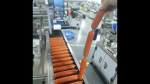 Automatic ham sausage rod horizontal labeling machine label applicator equipment
