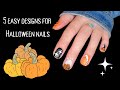 5 Easy Halloween nail art designs | Revel Nail | Freehand, stamping and reverse stamping