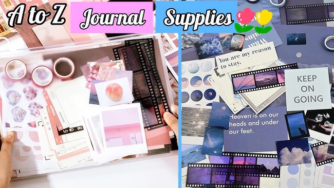 DIY Vintage Sticker Book🤎🍂, journal supplies, homemade journal supplies