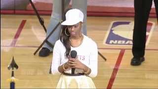 National Anthem Houston Rockets - Kaylah Sharve'