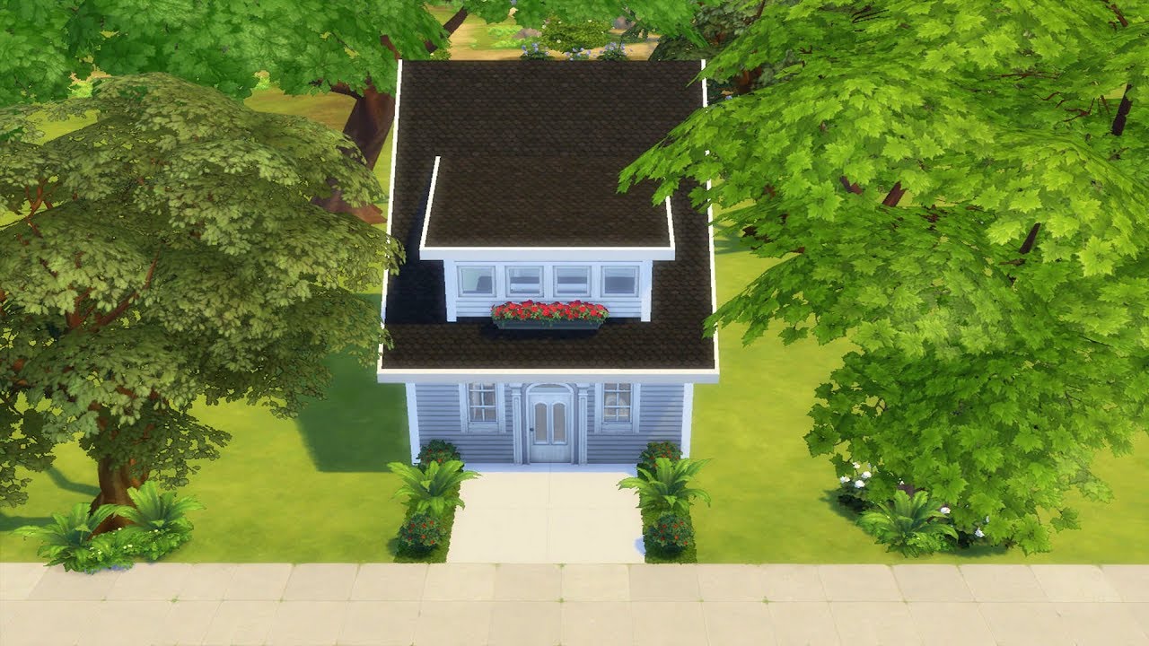 The Sims 4 - Starter Home | Speed Build | House Building - YouTube