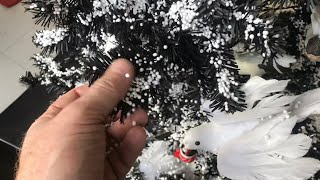 (SNOWING CHRISTMAS TREE) “let it snow series” 75-in  umbrella musical (frazier hill farms)
