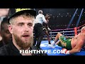 JAKE PAUL REACTS TO TYSON FURY DROPPED &amp; BARELY BEATING FRANCIS NGANNOU