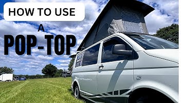 HOW TO SET UP AND CLOSE A POPTOP/ELEVATIING ROOF - VANLIFE UK T5 VW @vanlifegoodies