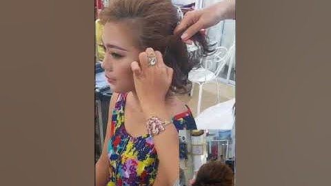 Bới tóc cô dâu tóc ngắn