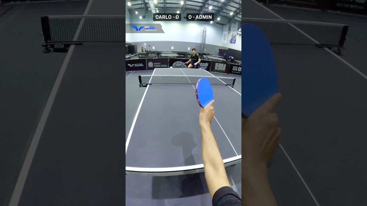 Forehand Challenge with Italian Player 😓🏓