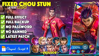 Chou S.T.U.N. Skin Script | S.T.U.N. Chou | No Password - Full Effect & Sound | Mlbb