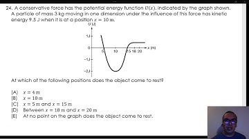 3.3-20 Predict the Motion of a Particle from its Potential Energy Function