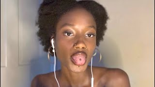 ASMR LOFI WET Tongue Ring Mouth Sounds (no talking + no midroll ads)
