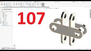 تمارين علي سوليدووركس 2024 || تمرين رقم 107- Solidworks Exercise 107