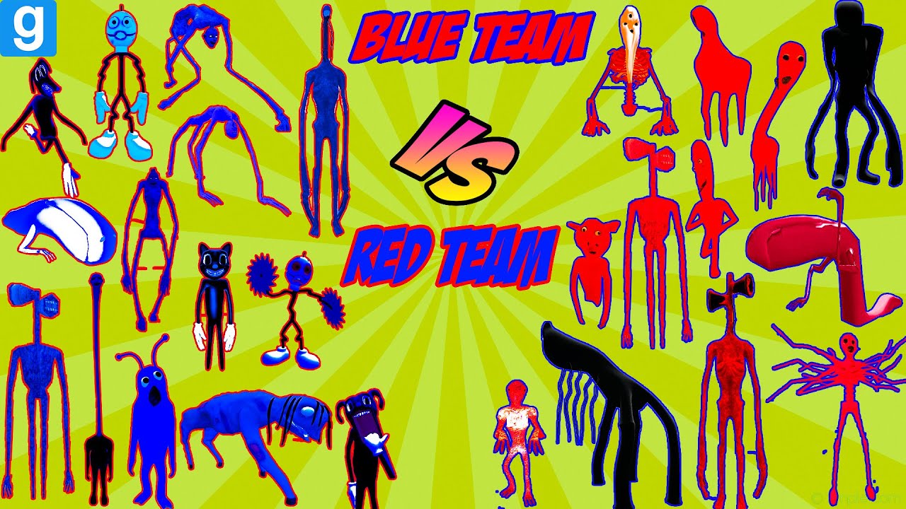 BLUE TEAM VS RED TEAM WITH TREVOR HENDERSON!!! - Garry's mod Sandbox
